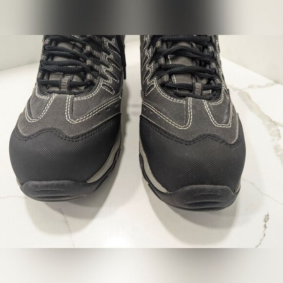 Hytest Unisex Poron XRD Leather Shoes still toe black safety shoes boots sz 9.5W - Picture 6 of 12